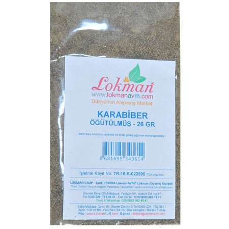 Karabiber Doğal Öğütülmüş Saf 26 Gr Paket - 7