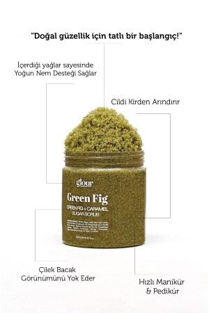 Karamel Ve Incir Özlü Arındırcı Ve Yenileyici Scrub- Sugar Scrub Green Fig - Caramel 250 ml - 1