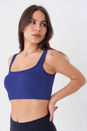 Kare Yaka Seamless Crop Atlet A0187-l5 - 1