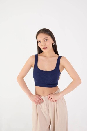 Kare Yaka Seamless Crop Atlet A0187-l5 - 1