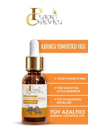 Karınca Yumurtası Yağı Bitkisel Tüy Azaltıcı Geciktirici 20 ml Damlalıklı - 3