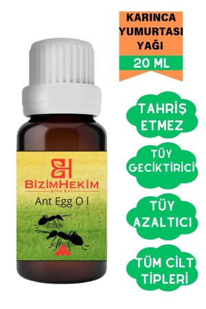 Karınca Yumurtası Yağı Tüy Azaltıcı Tüy Tüy Dökücü 20 Ml Karınca Yumurtası Yağı %100 Saf - 1