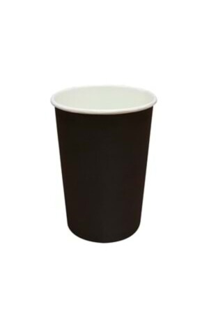 Karton-Pappbecher 14oz 410ml extra dick schwarz mit Deckel 50 Stück BOORDO8481356 - 4