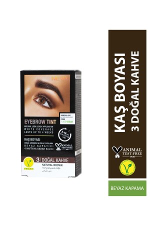 Kaş Boyası Seti (vegan) 3 DOĞAL KAHVE - Natural Brown - 1