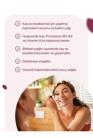 Kaş Kirpik Serum & Bakım Yağı Provitamin B5, B3, Vitamin A NA-BELLEFEMME02 - 4