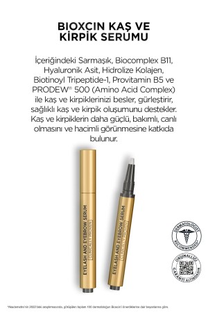 Kaş Kirpik Serumu - Kolajen Hyaluronik Asit Hint Yağı Keratin Peptidleri B5 Biocomplex B11 - 9