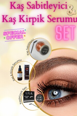 Kaş Sabitleyici Wax - Kaş-kirpik Serum Set - 1