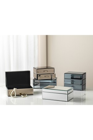 Kate verspiegelte dekorative Box Silber 10034717 - 5