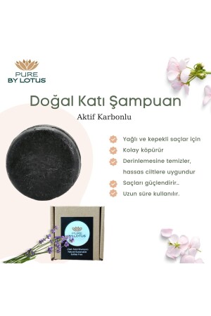 Katı Şampuan (AKTİF KARBONLU) 100 gr Sülfatsız Tuzsuz Vegan - 1