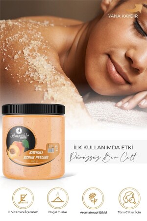 Kayısı Aromalı 800 G. Epilasyon Sonrası Vücut Peelingi Batık & Çilek Bacak Onarıcı - 1