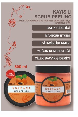 Kayısılı Scrub Peeling 800ml Batık Giderici & Yoğun Nem Desteği - 2