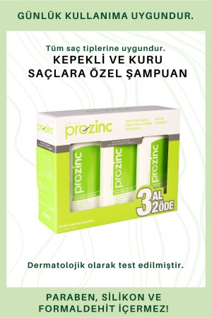 Kepek Şampuanı Kuru Saçlar Için 3x300 Ml. - 4