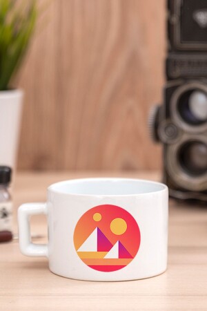 Keramiktasse mit Mana Decentraland Coin Logo - 3