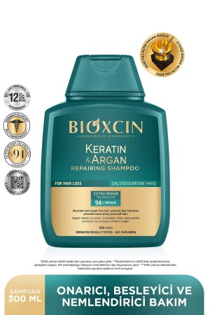 Keratin & Argan Onarıcı Bakım Şampuan 300 ml - Yıpranmış ve Hassas Saçlar - 4