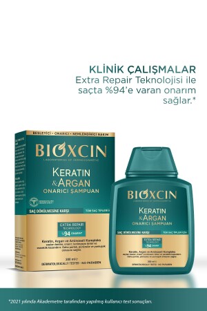 Keratin & Argan Onarıcı Bakım Şampuan 300 ml - Yıpranmış ve Hassas Saçlar - 8