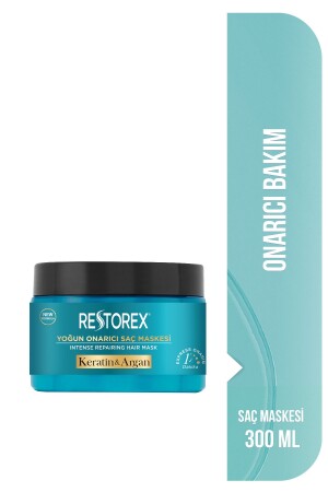 Keratin & Argan Repair Care Mask 300 ml – Geschädigtes und geschädigtes Haar - 1