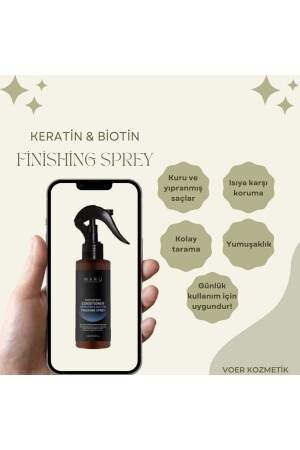 Keratin & Biotin Isı Koruyucu Saç Bakım Spreyi 150 ml - 7