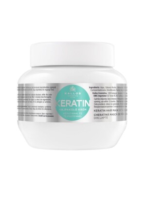 Keratin-Haarmaske mit Keratin und Milchprotein für trockenes, geschädigtes und chemisch behandeltes Haar, 275 ml - 1