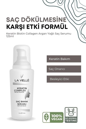 Keratin-Haarpflegeserum für schwaches und geschädigtes Haar 125 ml Keratin-Serum - 3