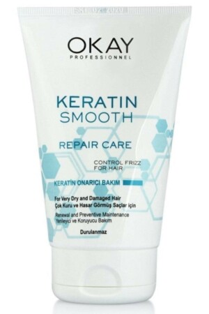 Keratin Smooth Onarıcı Saç Bakım Kremi 100 ml - 2