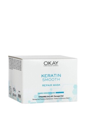 Keratin Smooth Repairing und Protective Hair Care Mask Megaboy 500 ml - 2