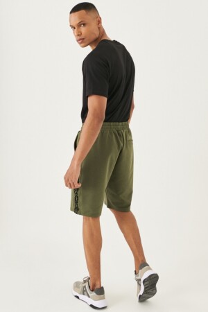 Khakifarbene Standard-Passform für Herren mit normalem Schnitt, lässige Strickshorts 4A9522200001 - 8