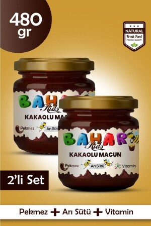 Kids Çocuklar Için-kilo-aldırıcı Arı Sütü Pekmez Bal Ve Vitamin Kakaolu Macun Iştah Açıcı (2 Lİ SET) - 2