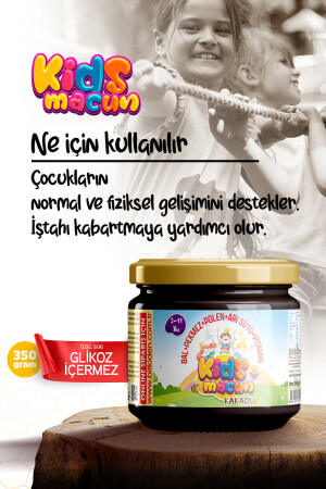 Kids Macun Çocuklara Özel, Glikozsuz, Bal, Pekmez, Polen, Arı Sütlü Kakaolu Çocuk Macunu 350 Gr. 707366 - 4