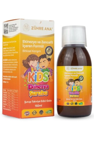 Kids Öksürük Şurubu Çocuklar Için - Ekinezya Ve Zencefil Içeren Şurup 150 ml - 1