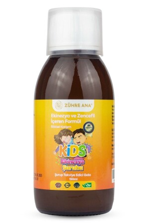 Kids Öksürük Şurubu Çocuklar Için - Ekinezya Ve Zencefil Içeren Şurup 150 ml - 7