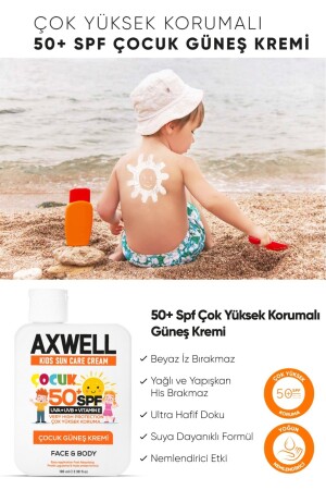 Kids Sun Cream Çocuk Güneş Kremi Çok Yüksek Koruma Spf 50 100ml - 5