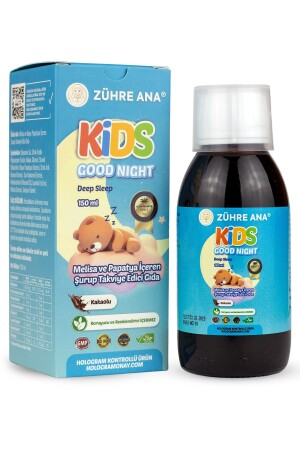 Kids Uyku Şurubu Çocuklar Için - Melisa Ve Papatya Içeren Vitamin Katkılı Ve Kakaolu 150 Ml - 1