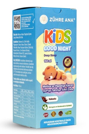 Kids Uyku Şurubu Çocuklar Için - Melisa Ve Papatya Içeren Vitamin Katkılı Ve Kakaolu 150 Ml - 5