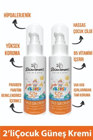 Kinder-Sonnencreme 50 ml 2er-Set 74 - 3