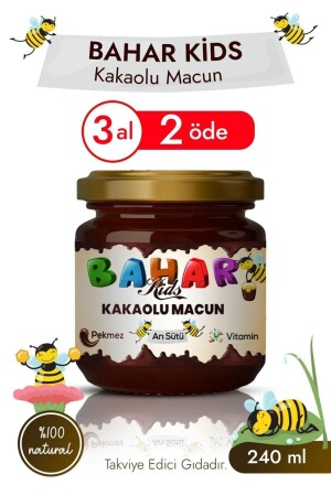 Kinderpaste Kakaomelasse Appetitanreger Propolis Gewichtszunahme Gelee Royale Honig Vitamin (240gr) - 3