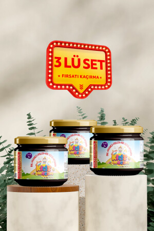 Kinderpaste speziell für Kinder, glukosefrei, Honigmelasse, Pollen und Gelée Royale, 3er-Set mit Kakao, 3 x 350 g, 707247 - 4