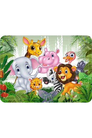 Kinderpuzzle aus Holz, 4er-Set, 12 Teile – Zwerge – Tiere – U-Boot – Bauernhof - 5