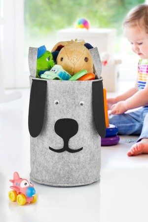 Kinderzimmer-Organizer, Spielzeug-Aufbewahrungskorb, schmutziger Wäschekorb, Hunde-Design, 48 cm x 35 cm, ABO. 04302. 01B - 5