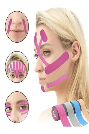 Kinesio Pink Color Tape für Facelifting und Falten - 1