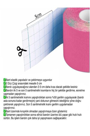 Kinesio Pink Color Tape für Facelifting und Falten - 6