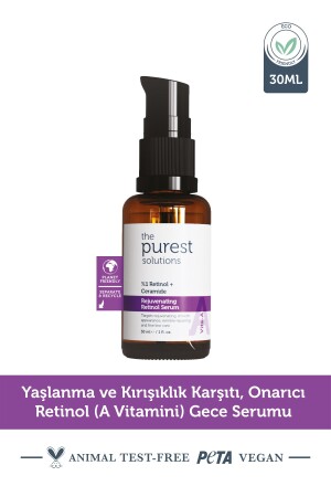 Kırışıklık Karşıtı, Onarıcı Retinol (a Vitamini) Gece Serumu 30 Ml (1% Retinol - Ceramide) TPS201 - 3