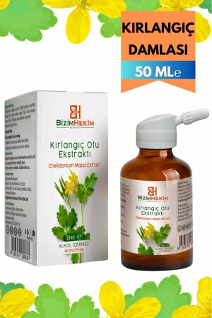 Kırlangıç Otu Ekstraktı 50 ml (Chelidonium Majus Extract) Kırlangıç Otu Damlası - Kırlangıç Damlası - 3