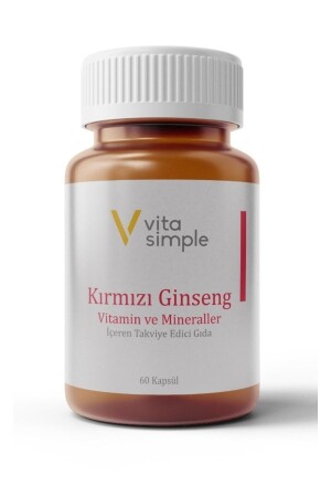 Kırmızı Ginseng Vitamin ve Mineraller Içeren Takviye Edici Gıda 60 Kapsül - 4