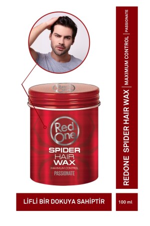 Kırmızı Spider Hair Wax 100ml - 1