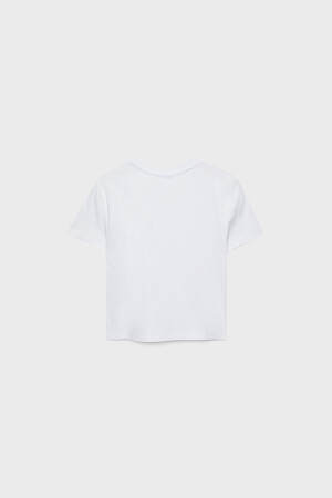 Kısa Kollu Crop T-shirt - 6