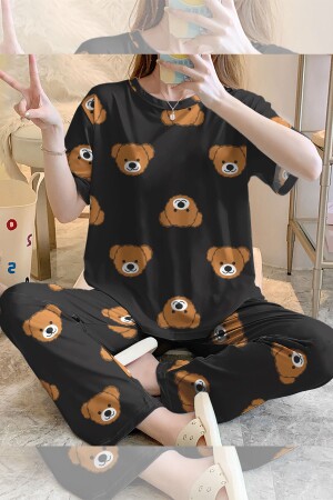 Kısa Kollu Pijama Takımı Brown Bear Supersoft Basic Süprem - 1