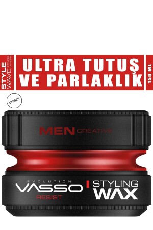 Kısa Saçlar Için 24 Saat Ultra Tutuş Ve Parlaklık Veren Wax - Resist Pro Aqua 150 ml - 4