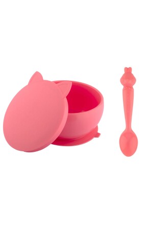 Kitten & Ham Set (Silikon-Vakuumschüssel und Löffel mit Deckel) KITTENHAMHAM - 1