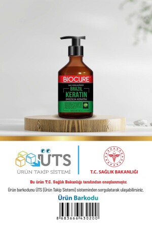 Kıvırcık Dalgalı Ve Hacimli Saçlar Için Saç Düzleştirici Keratin Bakımı Brezilya Fönü 500ml - 10