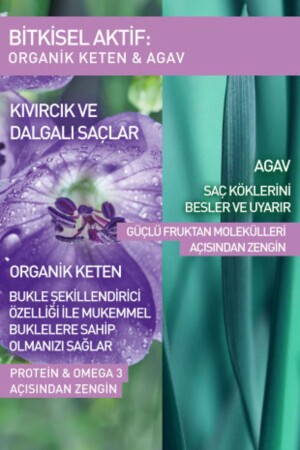 Kıvırcık ve Dalgalı Saçlar İçin (Boucle) Bukle Belirginleştirici Bakım Kremi - Vegan-150 ml - 7